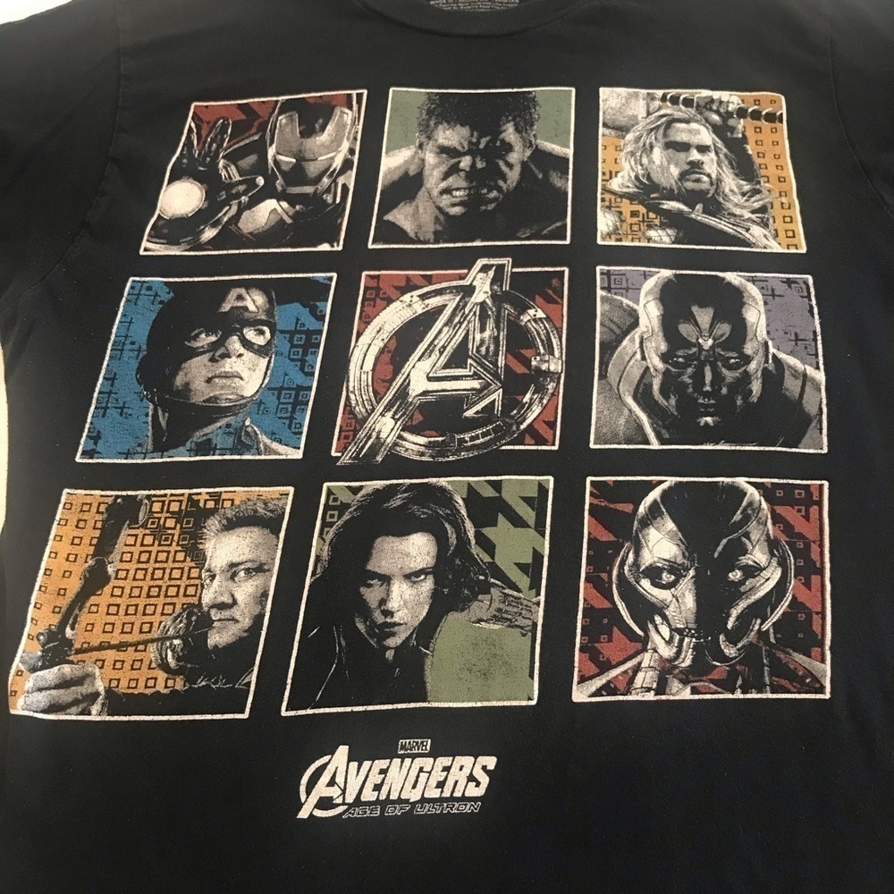 Marvel Avengers Men’s Black Graphic Tee